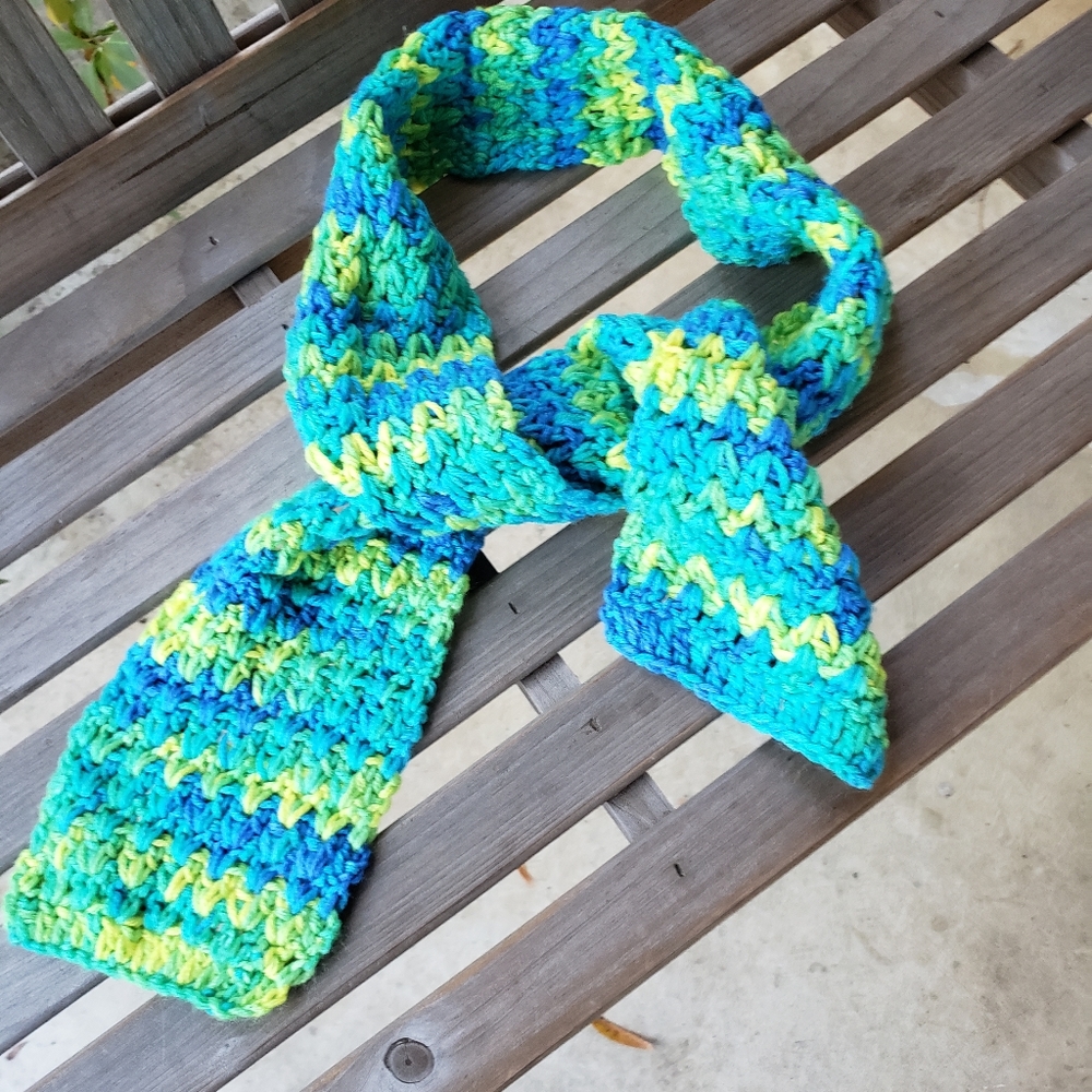 Handmade💚💛scarf